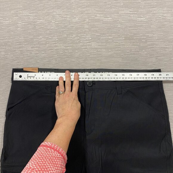 Eddie Bauer Fleece Lined Tech Pants Mens 40 x 32 Black Water Repellent Insulated - Picture 8 of 12